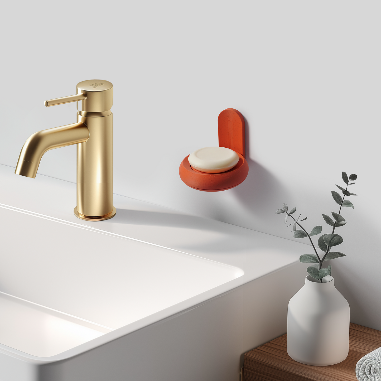 Soap Holder Mini Marble Terracotta